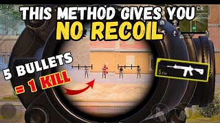 ZERO RECOIL M416 BURST at any sensitivity BGMI Pubg mobile [upl. by Gebler]