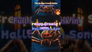 The creepy crawly spider Hallo Song for kids halloweensongs halloweenkids [upl. by Annodam428]