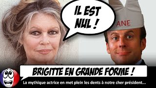 Macron se fait INCENDIER par Brigitte Bardot dans une interview accordée à Valeurs Actuelles [upl. by Ldnek364]