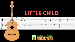 The Beatles Little Child GUITAR TAB [upl. by Hamburger655]