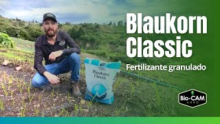 Fertilizante granulado Utilidades de Blaukorn Classic  BioCAM Agro [upl. by Esilram940]