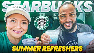 STARBUCKS SUMMER BERRY REFRESHERS REVIEW [upl. by Daffodil463]