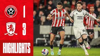 Archer goals down Blades  Sheffield United 13 Middlesbrough  EFL Championship highlights [upl. by Hannie514]