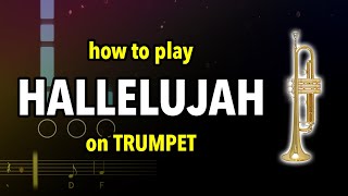 How to play Hallelujah on Trumpet  Brassified [upl. by Brendin]