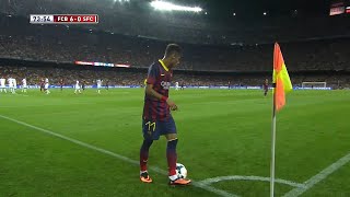 Neymars First Game at Camp Nou [upl. by Sset678]