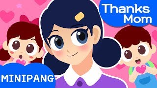 Thanks Mom  Miniforce  Nursery rhymes  Family Songs  MiniPang TV Kids Song [upl. by Anileh]