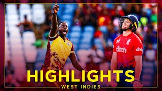 9 To Win off 6 Balls  Highlights  West Indies v England  5th T20I [upl. by Ellerrehs]