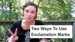 Learn How To Use Exclamation Marks [upl. by Yorgen]