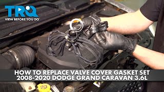 How to Replace Valve Cover Gaskets 20082020 Dodge Grand Caravan 36L [upl. by Inalial]