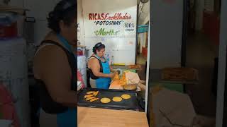 Enchiladas Potosinas at the Mercado República in San Luis Potosí [upl. by Issie]