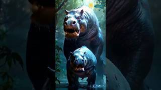 Hybrid hippo 🦛 animals hybrids hippo shorts shortvideo [upl. by Warford]