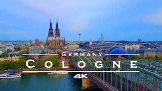 Cologne  Köln Germany 🇩🇪  by drone 4K [upl. by Jessamine]