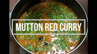 Mangalorean Mutton Red Curry  Mutton Curry Mangalore Style  Mutton Curry with Coconut Milk [upl. by Ateuqahs]