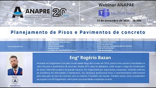 Webinar Planejamento de Pisos e Pavimentos de Concreto [upl. by Osanna]