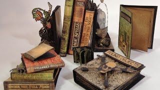 How to Make Tiny Paper Mini Books featuring G45 Rare Oddities [upl. by Hoenack487]