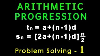 Arithmetic Progression  Problem Solving  Algebra  Letstute [upl. by Fairbanks]