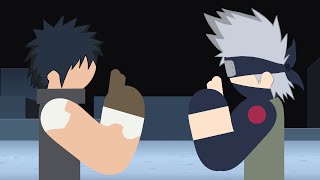 Kakashi VS Obito Stick Fight [upl. by Lammaj]