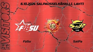 FoSu  SaiPa 6102024 Salpausselkähalli Lahti [upl. by Nyletac305]