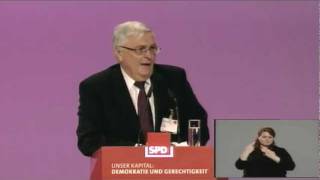 Theo Zwanziger  Rede  Parteitag 2011 [upl. by Anaihs]