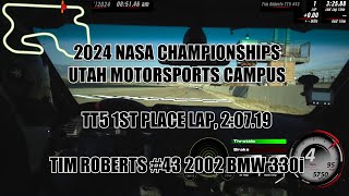 2024 NASA Championships UMC Outer TT5 Tim Roberts 1st Place Lap [upl. by Adao]