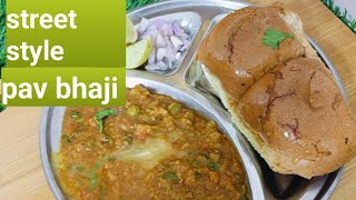 instant pav bhaji  pav bhaji in cooker food  mumbai street food  Nishaskitchen [upl. by Ymmak]