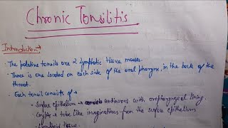 Chronic Tonsillitis ENT [upl. by Eillek]