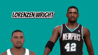 Lorenzen Wright Face Creation NBA 2K24 Missing Player [upl. by Ahsiniuq]