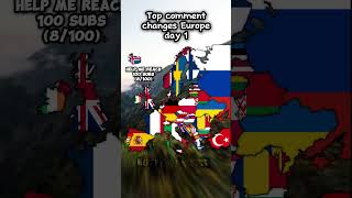 Top comment changes Europe  Part 1  europe mapping edit country capcut viralshorts comment [upl. by Notniw]