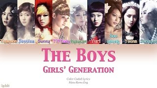 Girls Generation 소녀시대 – The Boys Color Coded Lyrics HanRomEng [upl. by Huttan]