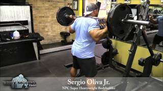 Sergio Oliva Jr trains Legs at Quads Gym [upl. by Nrubyar495]