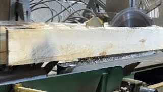 Sawing Aspen amp Cottonwood 6x9s 6x75” 6x6 amp 35x random cants sawmill likeandsubscribe share [upl. by Marbut382]