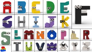 How to make UPPERCASE Alphabet Lore out of LEGO every letter AZ [upl. by Olsen]