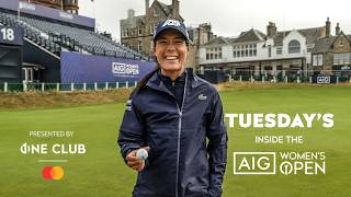 Boutier DRIVES 18TH GREEN Nelly Korda Arrival and St Andrews Eagles  Inside the AIG Womens Open [upl. by Rooker]