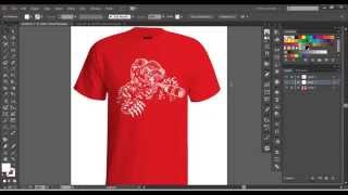 Vector Tshirt Mockup Tutorial [upl. by Burton]