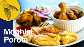 Mughlai Paratha  How to make Bengali Moglai Porota  Moglai Porota Recipe Bangla [upl. by Shelley]