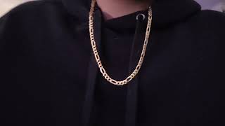 54mm 24 inch Figaro Chain review sterling silver review [upl. by Ojeibbob]