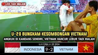 🔴GUNCANG ASEAN TADI MALAM  INDONESIA U20 9 VS VIETNAM U20 2  UJI COBA JELANG PIALA ASIA U20 [upl. by Silsby]