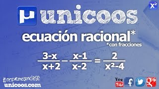 Ecuacion racional con fracciones 02 SECUNDARIA 2ºESO matematicas [upl. by Cyrilla671]