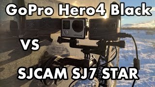 SJCAM SJ7 STAR 4K VS GoPro Hero4 Black Edition 4K  SJCAMCOMUA [upl. by Owades592]