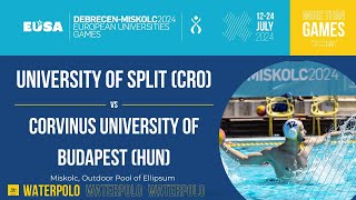 Water polo Men  University of Split CRO  Corvinus University of Budapest HUN [upl. by Runkle150]