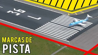 Esto significan las líneas y números de la pista de aterrizaje  KSGAviation [upl. by Delinda]