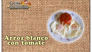 Arroz blanco con tomate  Cómo hacer arroz blanco  Recetas de cocina [upl. by Ynnej]