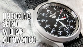 Unboxing Seiko SNK809 Reloj Militar Automático en Español [upl. by Iris]