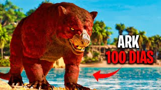 ¡SOBREVIVIENDO 100 DIAS en ARK Survival ASCENDED  TAMEO UN THYLACOLEO [upl. by Nueovas575]