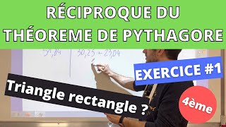 Réciproque du théorème de Pythagore  Exercice corrigé [upl. by Haissem]