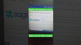 sagility ipo allotment date  sagility ipo allotment check  sagility ipo allotment [upl. by Meehan]