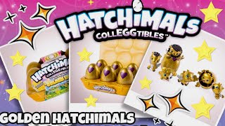 Gold Hatchimals CollEGGtibles Season 2 Rare Golden Hatchimals Eggs  Rare Golden Lynx Hatchimal [upl. by Marlen]