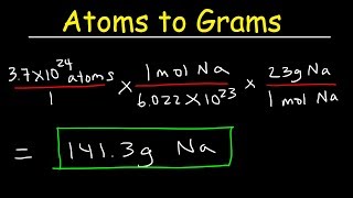 How To Convert Between Moles Atoms and Grams In Chemistry  QUICK amp SIMPLE [upl. by Inal]