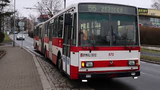 Trolejbusy 15TrM a autobus Tedom v Ústí nad Labem 822024 [upl. by Annoid]