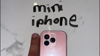 Mini iphone unboxing  small size  mobile [upl. by Htenay689]